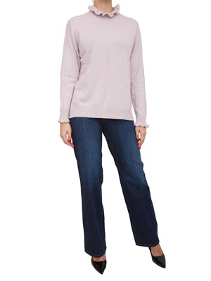 Maglia Twinset in misto lana lilla in DONNA