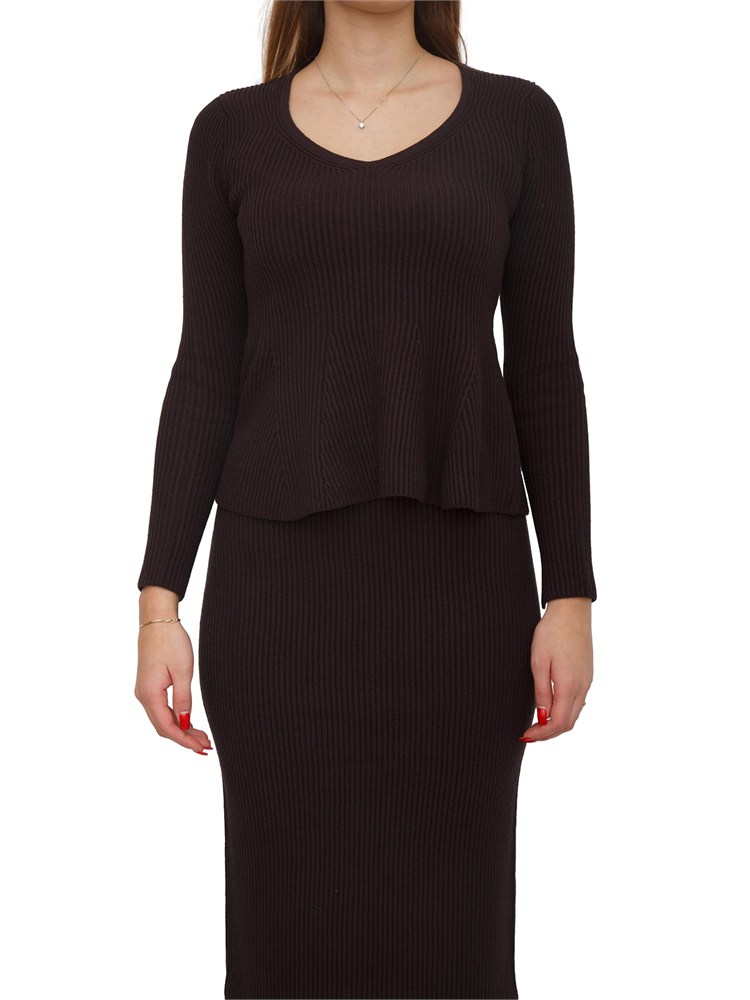 Maglia Twinset misto viscosa marrone