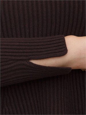 Maglia Twinset misto viscosa marrone in DONNA