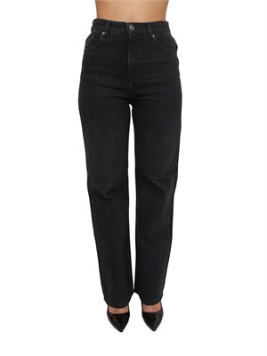 Jeans nero Twinset in cotone stretch con strass in DONNA