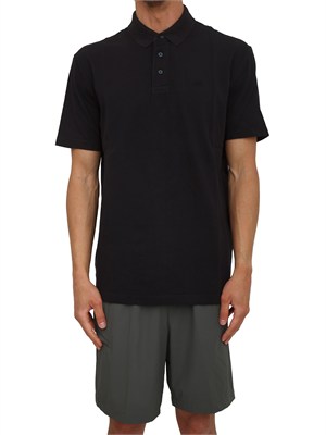 Polo Armani Exchange uomo in cotone blu in UOMO