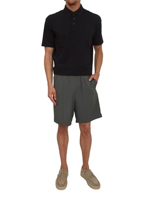 Polo Armani Exchange uomo in cotone blu in UOMO