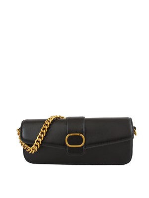 Borsa a tracolla Twinset ‘Amie’ in pelle nero in DONNA