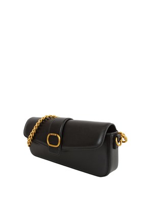 Borsa a tracolla Twinset ‘Amie’ in pelle nero in DONNA