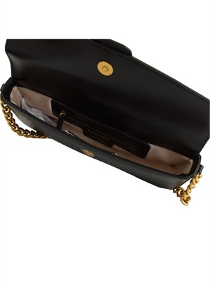 Borsa a tracolla Twinset ‘Amie’ in pelle nero in DONNA