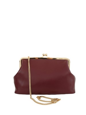 Borsa a tracolla Twinset a clutch con Oval T bordeaux in DONNA