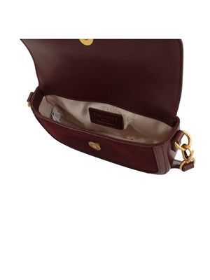 Borsa a tracolla in suede Twinset bordeaux in DONNA
