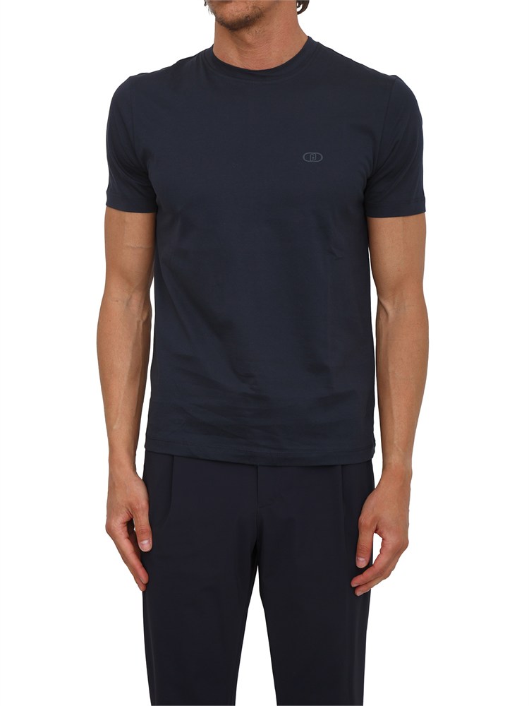 T-shirt Lu Jo uomo in filato di puro cotone blu