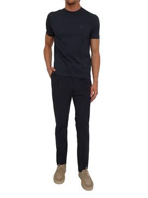 T-shirt Lu Jo uomo in filato di puro cotone blu in UOMO
