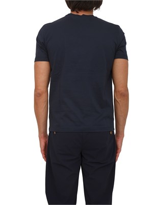 T-shirt Lu Jo uomo in filato di puro cotone blu in UOMO