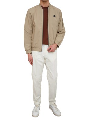 Giubbotto bomber Antony Morato in tessuto tecnico beige in UOMO