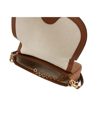 Borsa a spalla  Michael Kors convertibile Nolita media in pelle martellata cuoio in DONNA