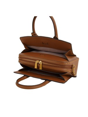 Borsa a mano Michael Kors Laila piccola in pelle con borchie cuoio in DONNA