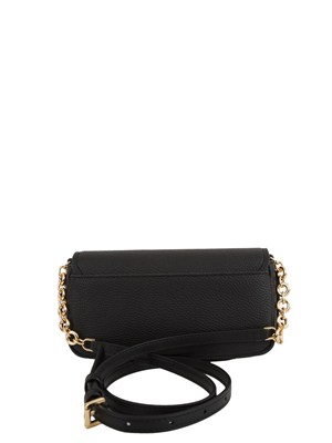 Borsa a tracolla Michael Kors Nolita piccola in pelle martellata nero in DONNA