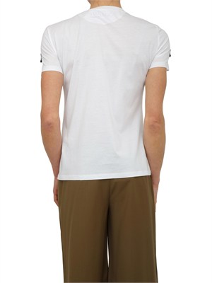 T-shirt Pontile Max Mara in cotone bianco cristalli in DONNA