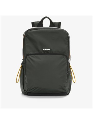 Zaino Unisex Verde K-way GIZY con Scomparto per Laptop Imbottito in UOMO