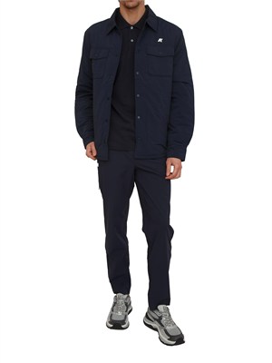 Polo uomo Vincent K-WAY in piquÉ di cotone blu in UOMO