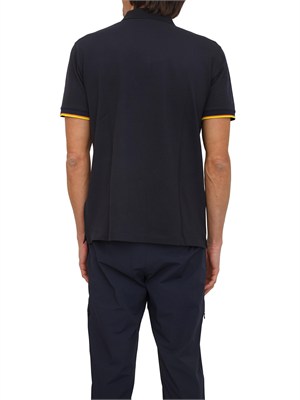 Polo uomo Vincent K-WAY in piquÉ di cotone blu in UOMO