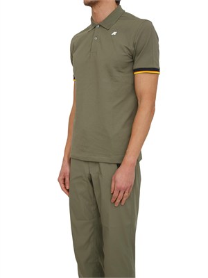 Polo uomo Vincent K-WAY in piquÉ di cotone verde in UOMO