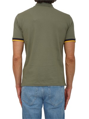 Polo uomo Vincent K-WAY in piquÉ di cotone verde in UOMO