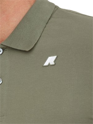 Polo uomo Vincent K-WAY in piquÉ di cotone verde in UOMO
