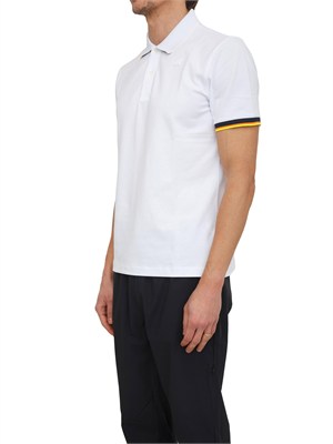 Polo uomo Vincent K-WAY in piquÉ di cotone bianco in UOMO
