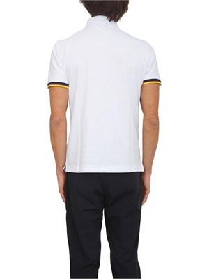 Polo uomo Vincent K-WAY in piquÉ di cotone bianco in UOMO