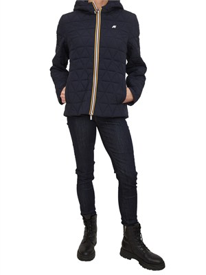 Giubbino Madlaine K-WAY donna in tessuto blu in DONNA