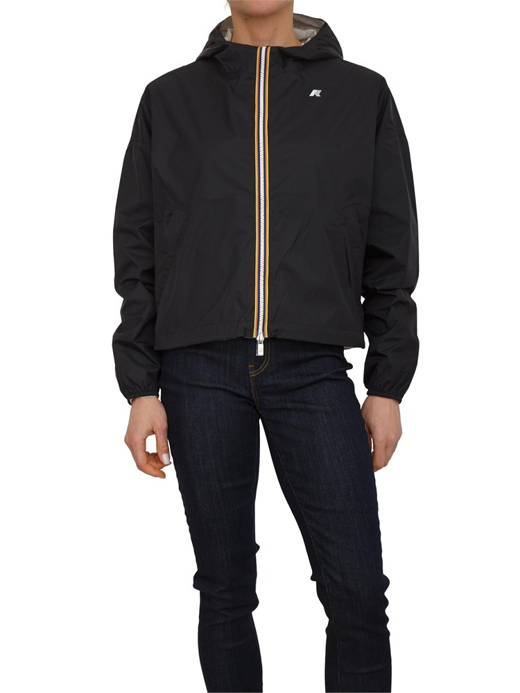 Giubbino reversibile Laurette K-WAY donna in tessuto nero