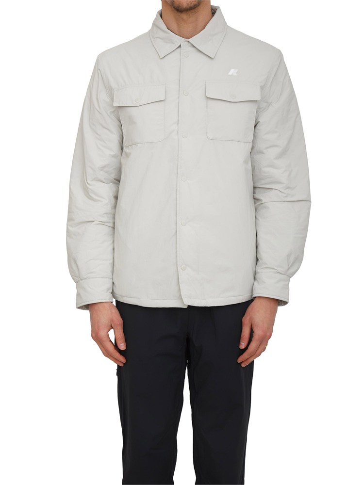 Giubbino uomo Umbert K-WAY in Primaloft e tessuto tecnico beige ghiaccio