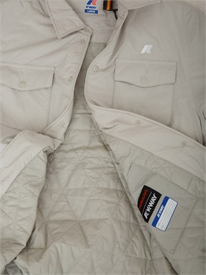Giubbino uomo Umbert K-WAY in Primaloft e tessuto tecnico beige ghiaccio in UOMO