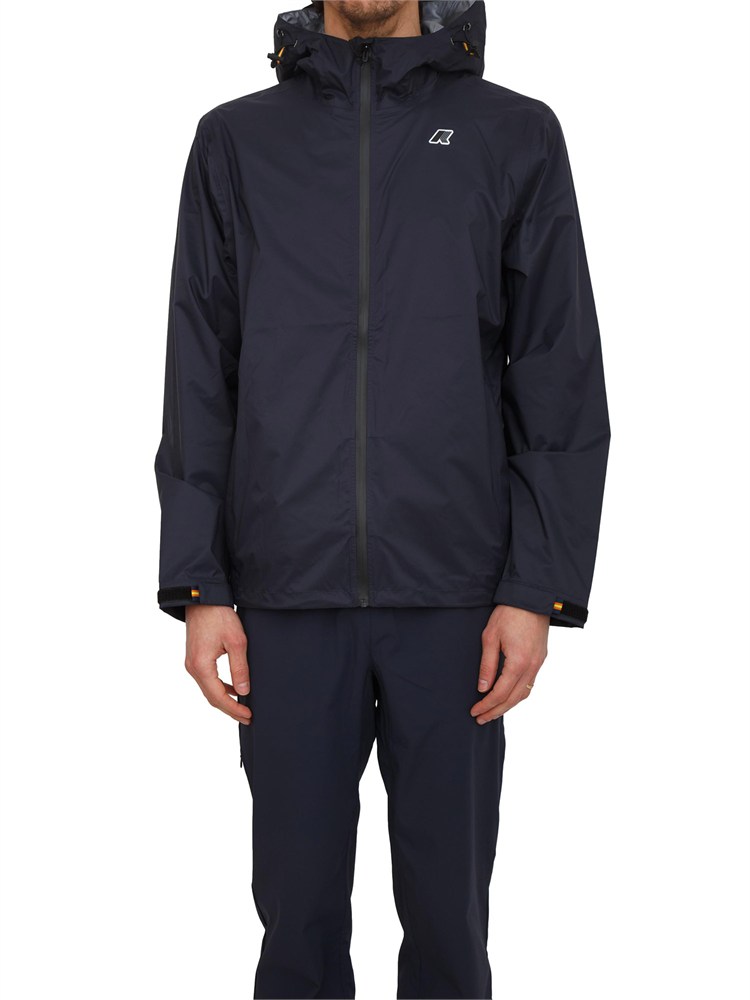 Giubbino unisex Charmain K-WAY in tessuto tecnico blu