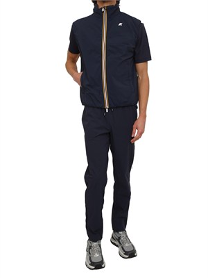 Gilet uomo Valen K-WAY in Primaloft e tessuto tecnico blu in UOMO