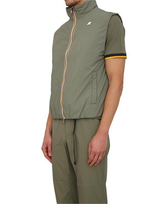 Gilet uomo Valen K-WAY in Primaloft e tessuto tecnico verde in UOMO