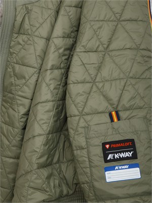Gilet uomo Valen K-WAY in Primaloft e tessuto tecnico verde in UOMO