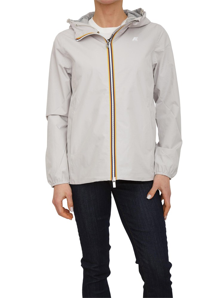 Giubbino Marguerite K-WAY donna in tessuto tecnico beige