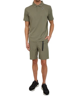 Bermuda Bourrier K-WAY in tessuto tecnico verde in UOMO