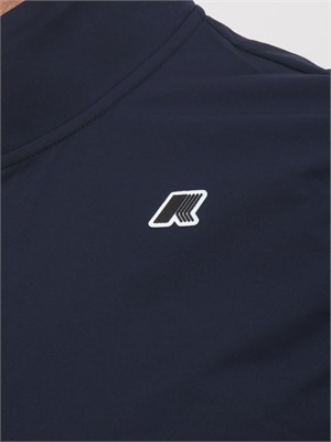 Gilet unisex Flaner K-WAY in felpa tecnica blu in UOMO