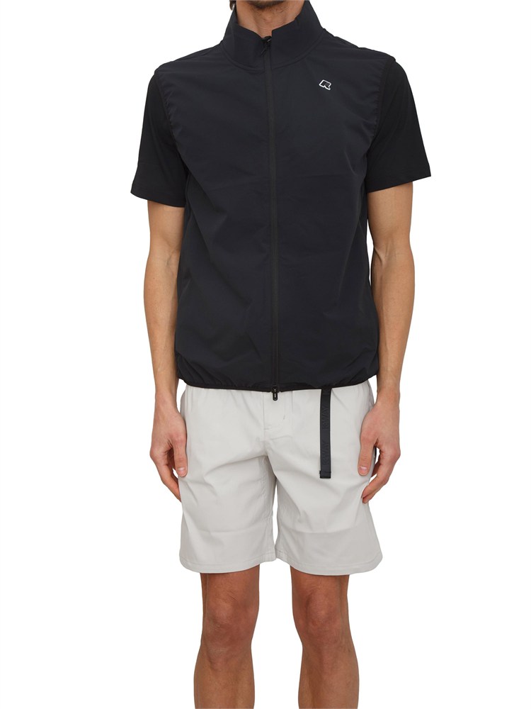 Gilet unisex Flaner K-WAY in felpa tecnica nera