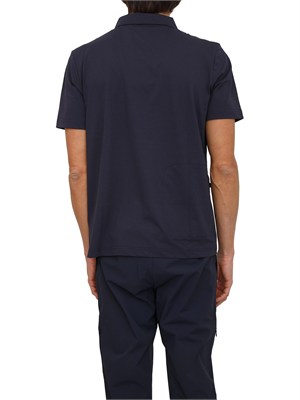Polo unisex Decouvrir K-WAY in tessuto antipiega blu in UOMO