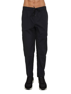Pantaloni unisex Merager K-WAY in tessuto tecnico nero in UOMO