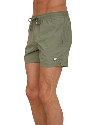 Costume da bagno boxer Hazel K-WAY in tessuto verde in UOMO