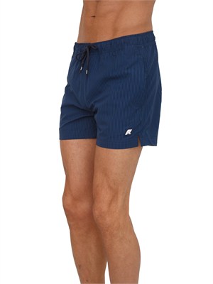 Costume da bagno boxer Hazel K-WAY in tessuto blu e bluette in UOMO