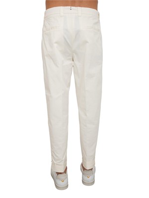 Pantaloni uomo Berwich in cotone elasticizzato avorio in UOMO