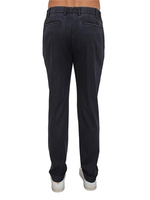 Pantaloni chino uomo Berwich in fresco lana blu in UOMO