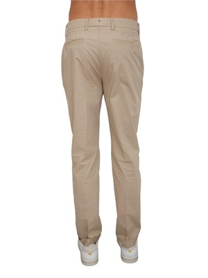 Pantaloni uomo Berwich in cotone e tencel beige in UOMO