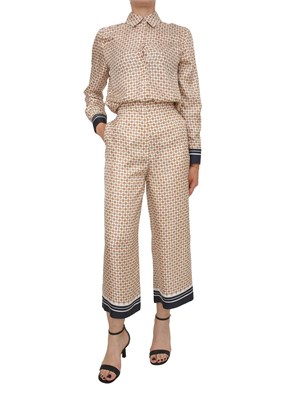 Camicia bianca Max Mara Studio in seta stampata in DONNA