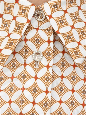 Camicia bianca Max Mara Studio in seta stampata in DONNA