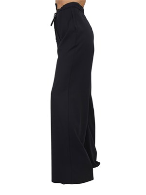 Pantalone fluido Corone Max Mara Studio in pura lana blu in DONNA