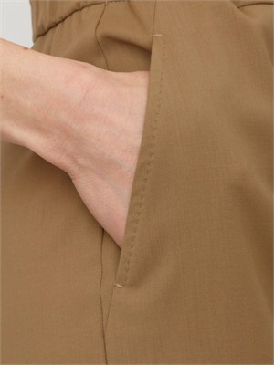 Pantalone fluido Corone Max Mara Studio in pura lana cammello in DONNA